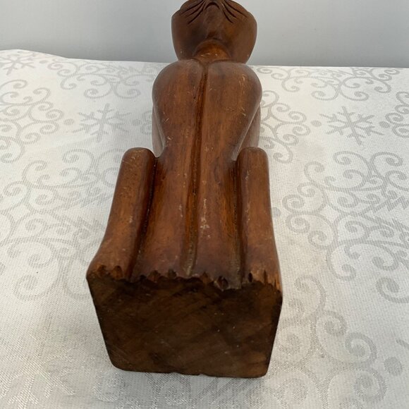 MCM 1960s Atomic Cat Monkey Pod Wood Cat - Picture 7 of 8